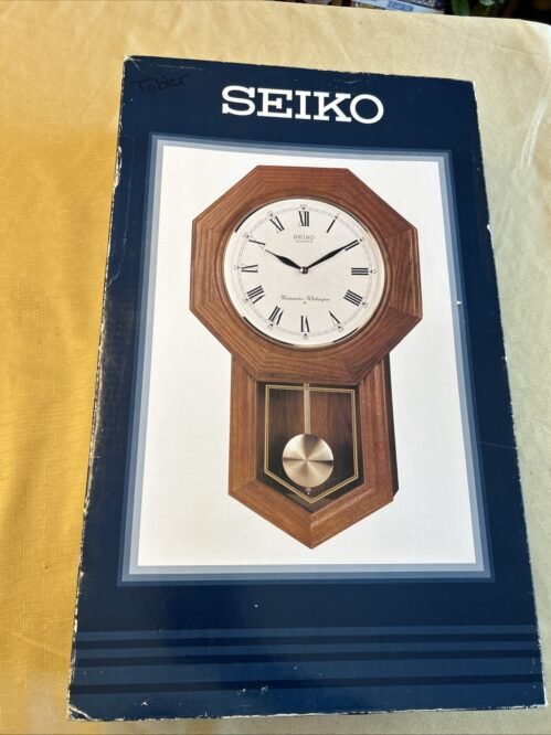 Seiko Schoolhouse Wall Clock QXH102BC, - NEW -