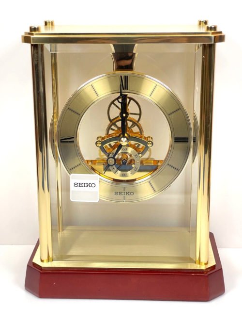 SEIKO SKELETON MANTLE CLOCK - MODEL #QHG033GL - FREE SHIPPING!