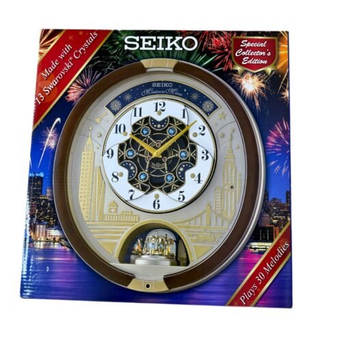 Seiko Special Collector Edition Melodies in Motion Clock Swarovski Crystals 2021