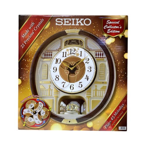 Seiko Special Collectors Edition Melodies in Motion Wall Clock, Golden Balconies