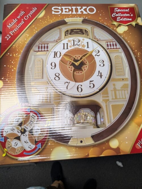 Seiko Special Collectors Edition Melodies in Motion Wall Clock, Golden Balconies