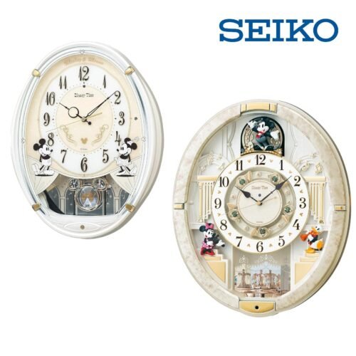 SEIKO Wall Clock Disney Time Mickey FW579W FW580W Analog Radio Wave JAPAN NEW