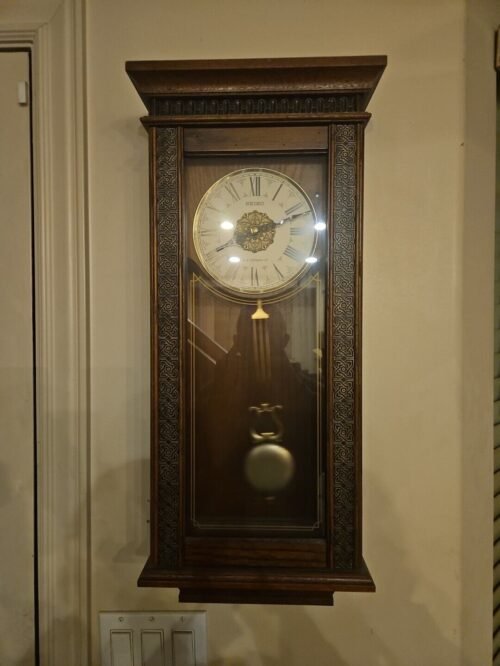 Seiko Wall Clock QXM268BLH 6 Melodies Clock Great Condition