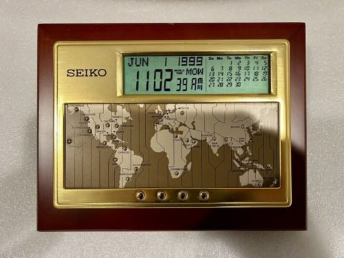 SEIKO World Time Desk Clock