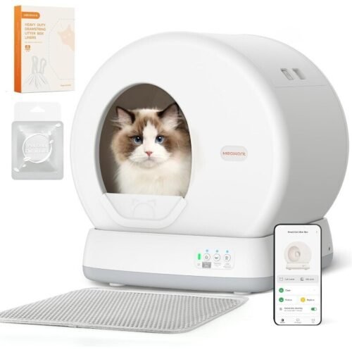 Self-Cleaning Cat Litter Box Integrated Safe Protection Automatic Cat Litter Box