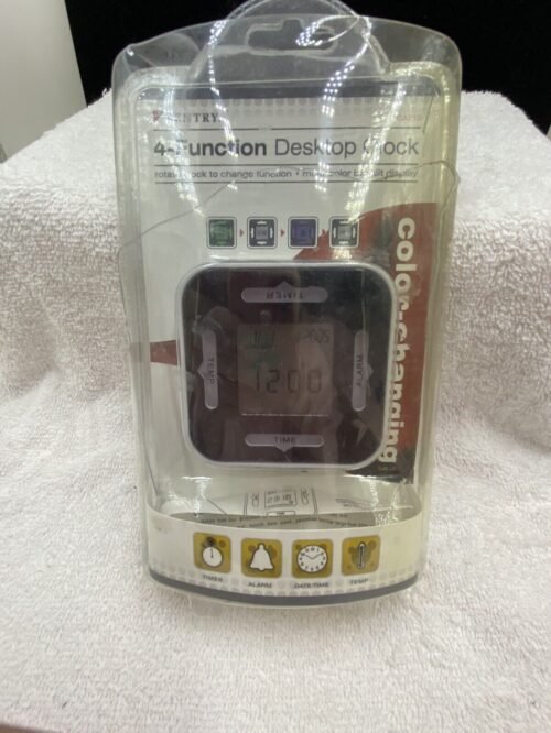 SENTRY 4-Function Desktop Digital Clock - Color Changing Model# CA210 NEW