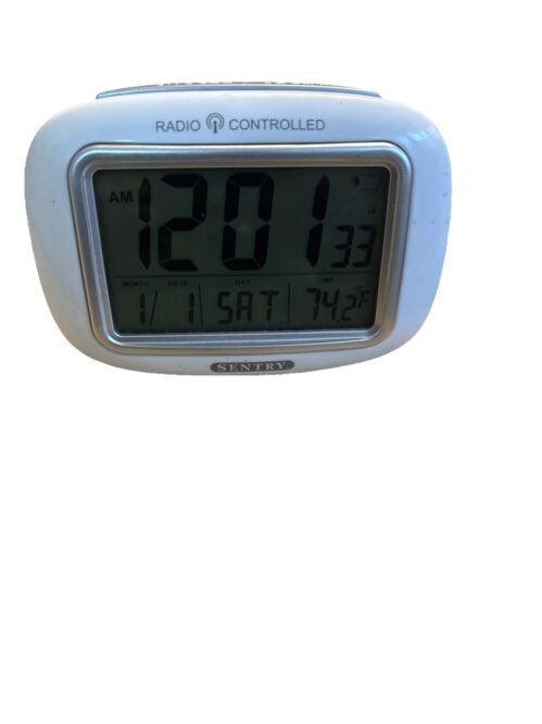 Sentry Big Screen Weather Atomic Clock ATC30 PRE-OWNED NO BOX