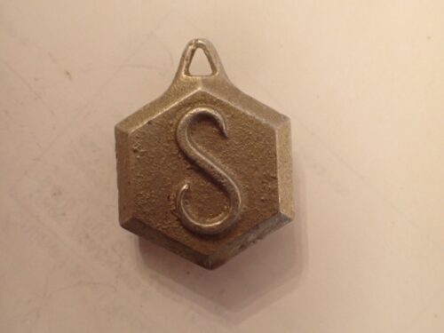 SESSIONS HEXAGON PENDULUM BOB INSCRIBED WITH S