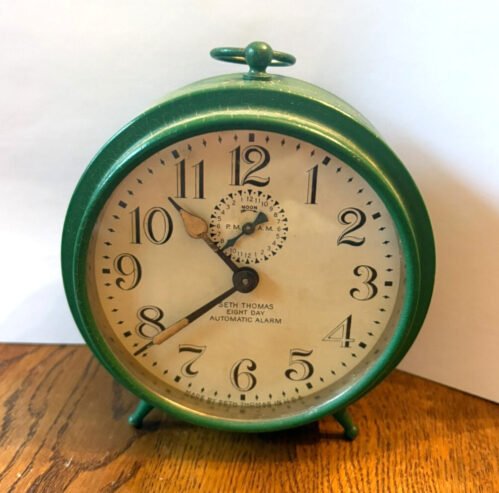 SETH THOMAS 8 DAY ALARM AUTOMATIC CLOCK -SEE ADD COLLECTIBLE , CLOCKS , ANTIQUE