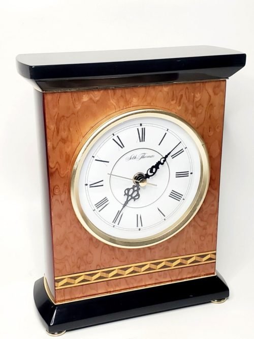 Seth Thomas Rosario Mantel/Table Clock Mahogany Finish-Quartz Mvmt-10" Tall