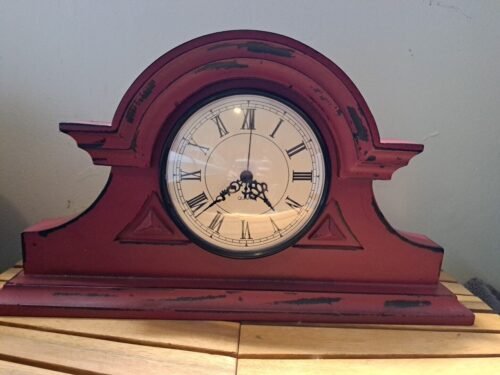 Seth Thomas style - mantle clock - 2d - cherry wood - replica -
