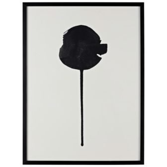 Shadow Of A Dandelion Framed Mixed Media Abstract Wall Art 4 in....