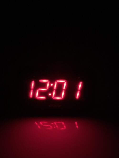 Sharp Alarm Clock Model SPC 066 Large Numbers Black Working