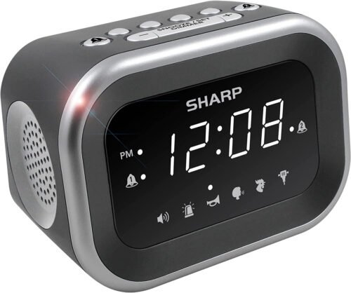 Sharp Big Bang Super Loud Alarm Clock for Heavy Sleepers, 6 Extremely Loud Wake