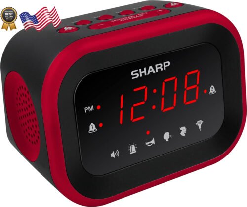 Sharp Big Bang Super Loud Alarm Clock for Heavy Sleepers 6 Extremely Loud Wake