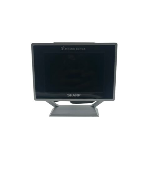 Sharp Desktop Dual Alarm Clock with Color Display - Atomic Accuracy