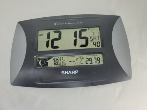 Sharp Digital Atomic Weather Station Clock (SPC1003)