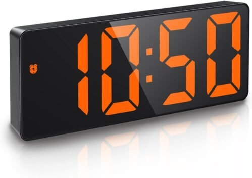 Sharp Electric Digital Alarm Clock LED Large Display Battery Backup Snooze