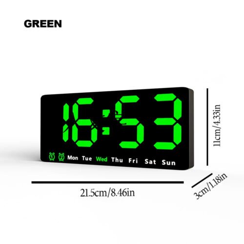 Sharp Electric Digital Dual Alarm Clock Battery Backup LED Large Display Snooze
