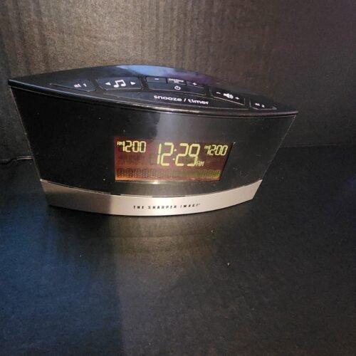 Sharper Image Alarm Clock with Sleep Timer And Soothing Sounds