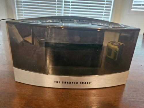 Sharper Image EC-B100 Dual Alarm Clock w/20 Different Soothing Sounds + OEM AC