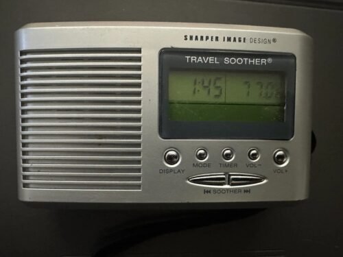 Sharper Image Travel Sound Soother 20 Model SI601 White Noise Alarm Clock