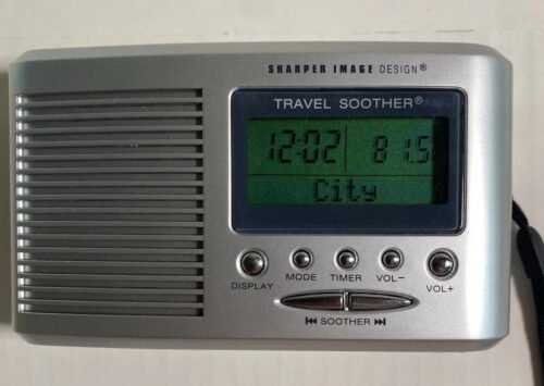 Sharper Image Travel Sound Soother 20With Lcd Alarm Clock