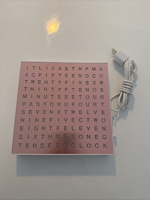 Sharper Image Word Clock with LED Light Display Tested Works