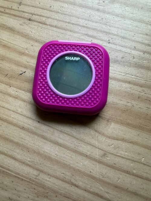 Sharp Pink Pillow Personal Alarm Digital Vibration Beep Backlight Clock SPC562