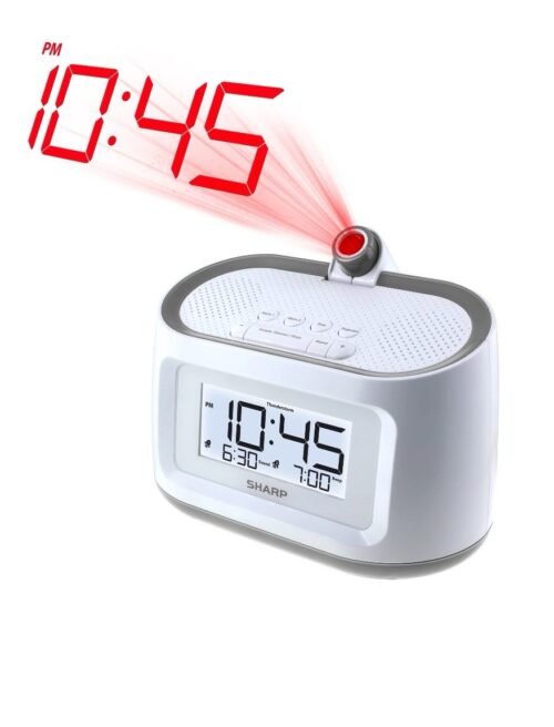 Sharp Projection Alarm Clock with Soothing Nature Sounds, SPC585