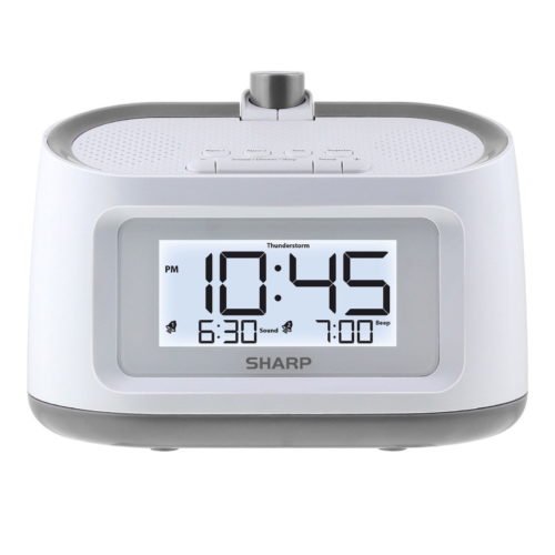 SHARP Projection Dual Alarm Clock with 8 Soothing Sleep Sounds