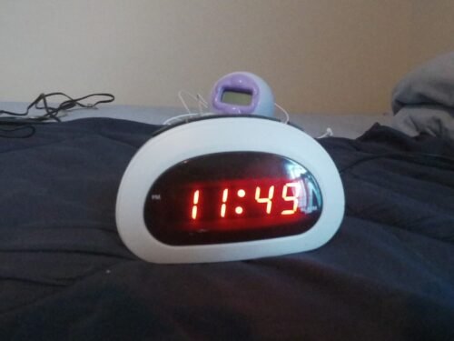 Sharp SPC089 Retro Digital Alarm Clock with Battery Backup