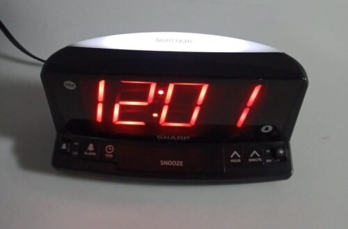 Sharp SPC 1225 LED Alarm Clock With Night Light