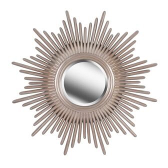 Shine 36 in. Round Polyurethane Framed Mirror