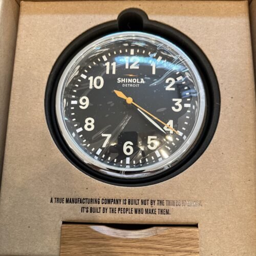 SHINOLA DETROIT 6" DESK CLOCK NEW