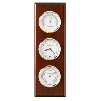 Shore Station Brown Wall Clock