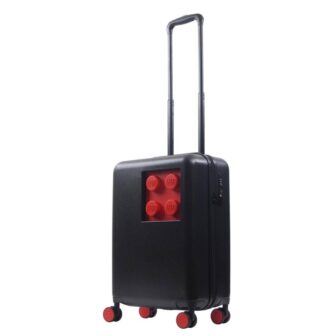 Signature Brick 2 x 2 Trolley 21 in. Carry On Luggage Black/Red - signaturebrick 2 x 2 trolley 21