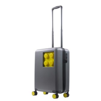 Signature Brick 2 x 2 Trolley 21 in. Carry On Luggage Grey/Yellow - signaturebrick 2 x 2 trolley 21