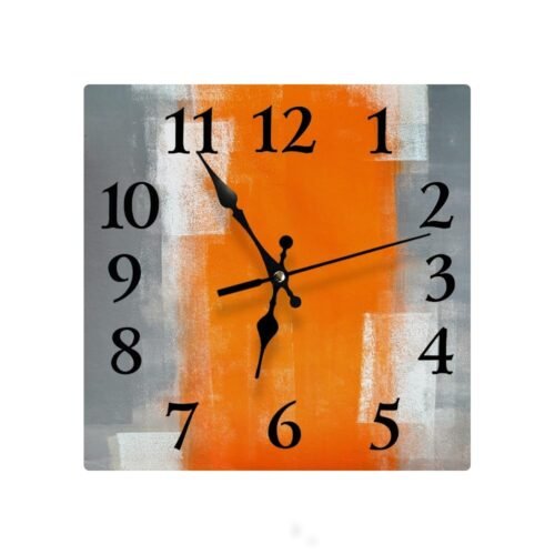 Silent Non Ticking Clock 12 Inch Square Wall ClockDecorative for Living Room ...