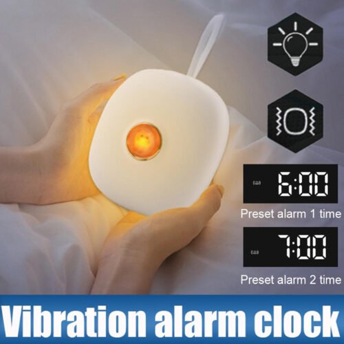 Silent Vibration Alarm Clock Students Wake Up Strong Wake LED Digital Clock