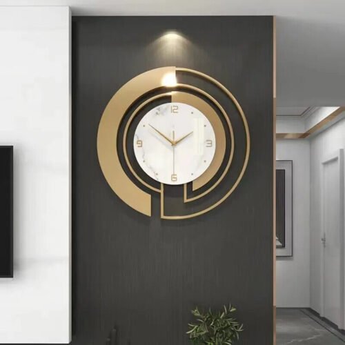 Silent Wall Clock Light Home Household Living Room Decor Clocks Art