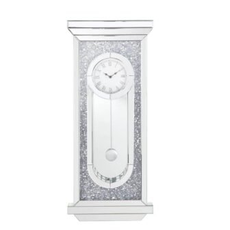 Silver Analog Stainless Steel Wall Clock