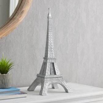 Silver Eiffel Tower Statue