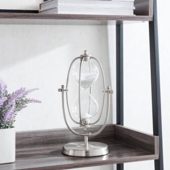 Silver Oval Decorative Sand Timer