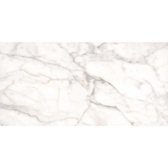 Simon Vein 12 in. x 24 in. Matte Ceramic Marble Look Wall...
