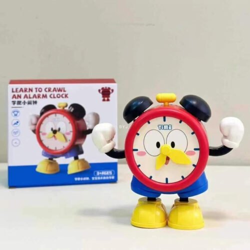 Sing & Dancing Alarm Clock Cartoon Clock Figure Toy Kids Baby Learning Clock