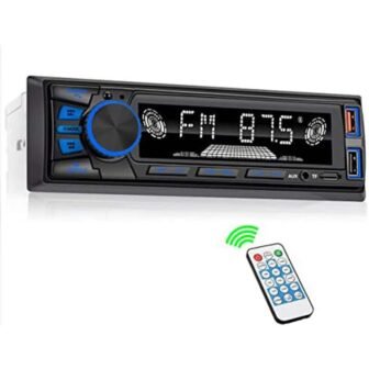 Single DIN Car Stereo Audio Bluetooth FM MP3 SD AUX Dual USB...