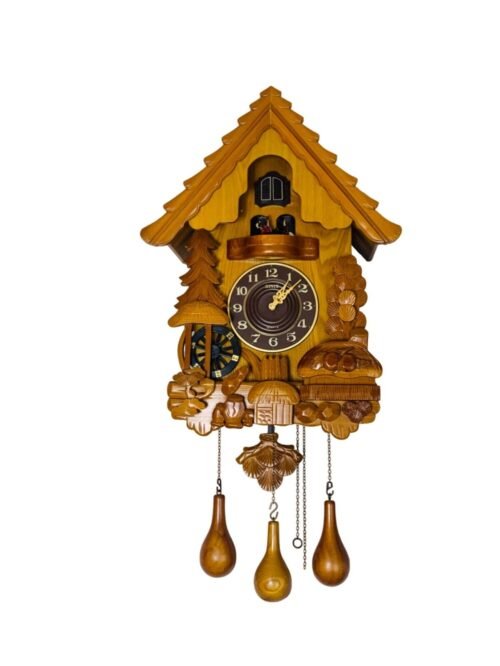 Sinix 612 Quartz Wooden Interior Cuckoo Wall Clock
