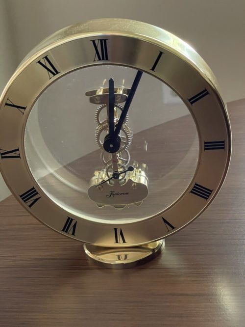 Skeleton Clock LORICRON/ S HALLER Quartz German