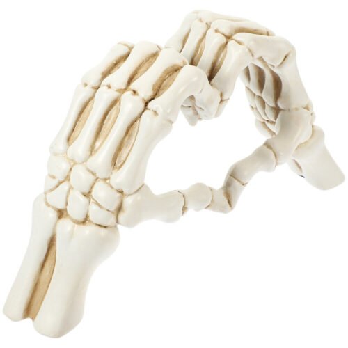 Skeleton Heart Hands Picture Frame Love Gesture Decoration Ornaments Desktop